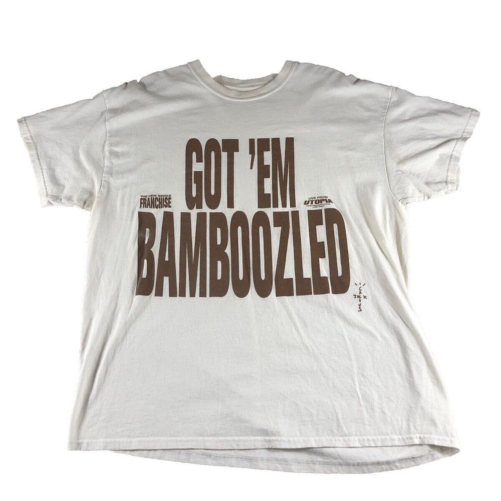 Travis Scott Franchise Promo Cactus Jack Tee Got 'Em Bamboozled One Size OS